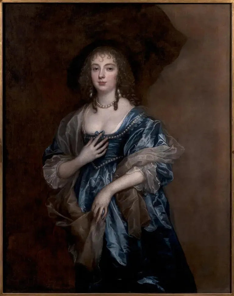 Portrait d'Anne, Lady Russell, future comtesse de Bedford (1615-1684) - Antoine van Dyck image 1 tableau peint à l’huile sur toile