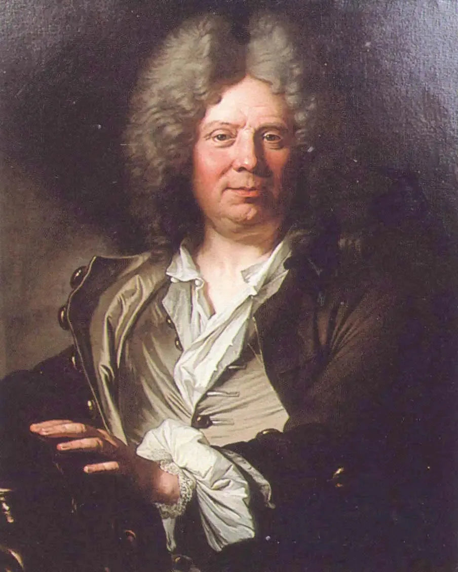 Portrait d’Antoine Coysevox - Hyacinthe Rigaud image 1 reproduction de peinture à l’huile