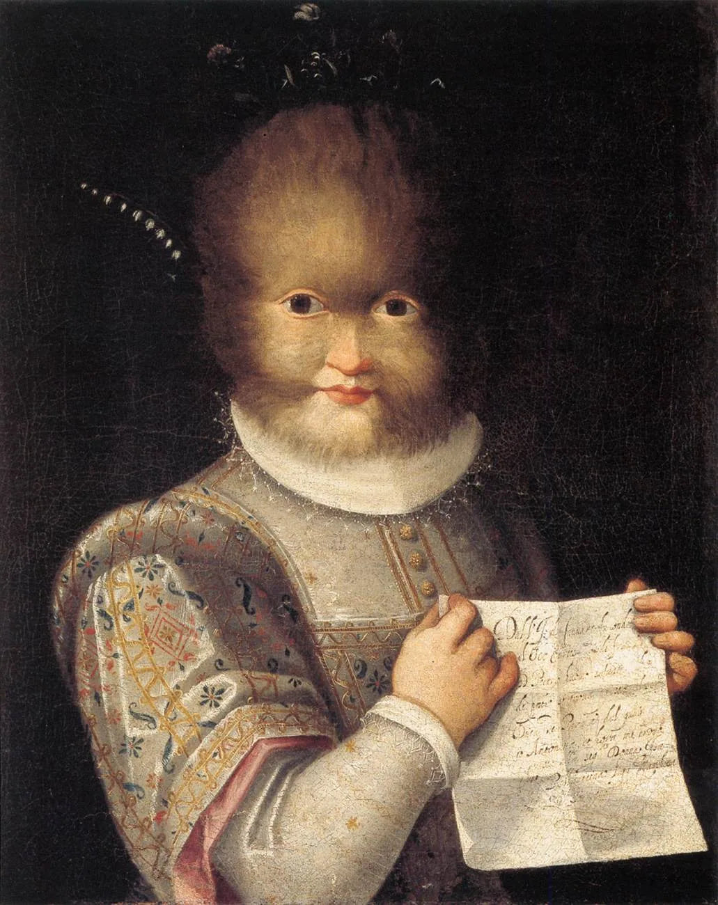 Portrait d'Antonietta Gonsalvus - Lavinia Fontana image 1 tableau peint à l’huile sur toile