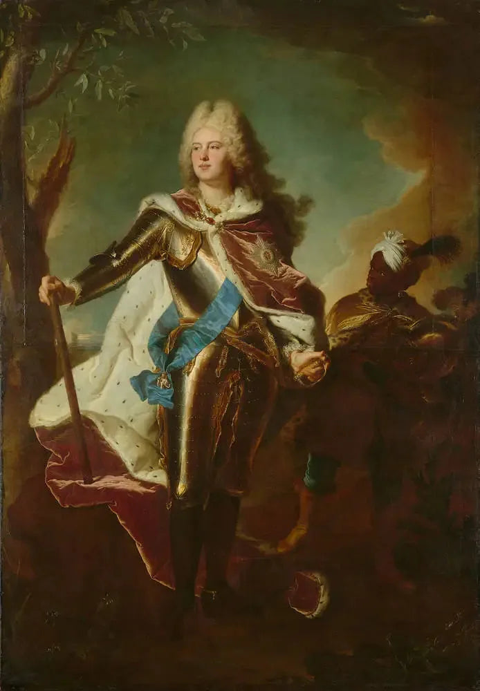 Portrait d'Auguste III de Pologne - Hyacinthe Rigaud image 1 reproduction de peinture à l’huile