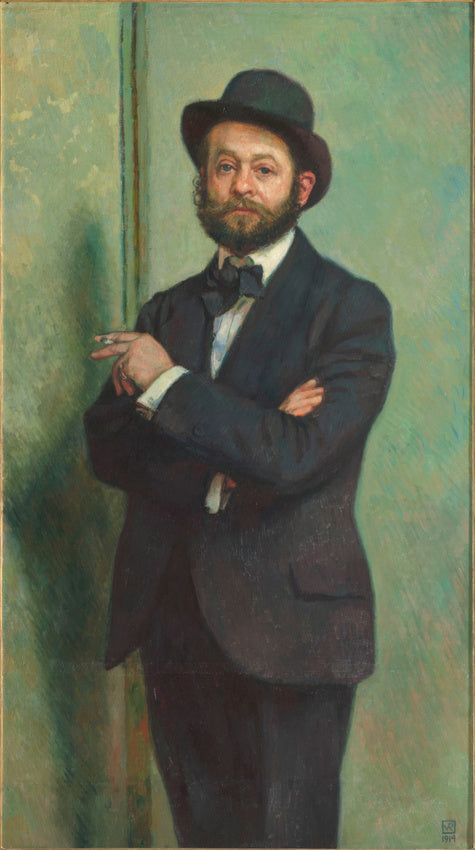 Portrait d'Auguste Perret - Théo van Rysselberghe image 1 copie de tableau peinte à la main