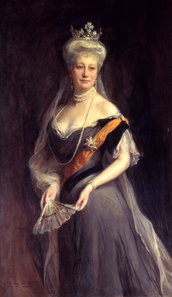 Portrait d'Auguste Victoria de Schleswig-Holstein, impératrice d'Allemagne et reine de Prusse - Philip de László image 1 reproduction réalisée par Alpha Reproduction