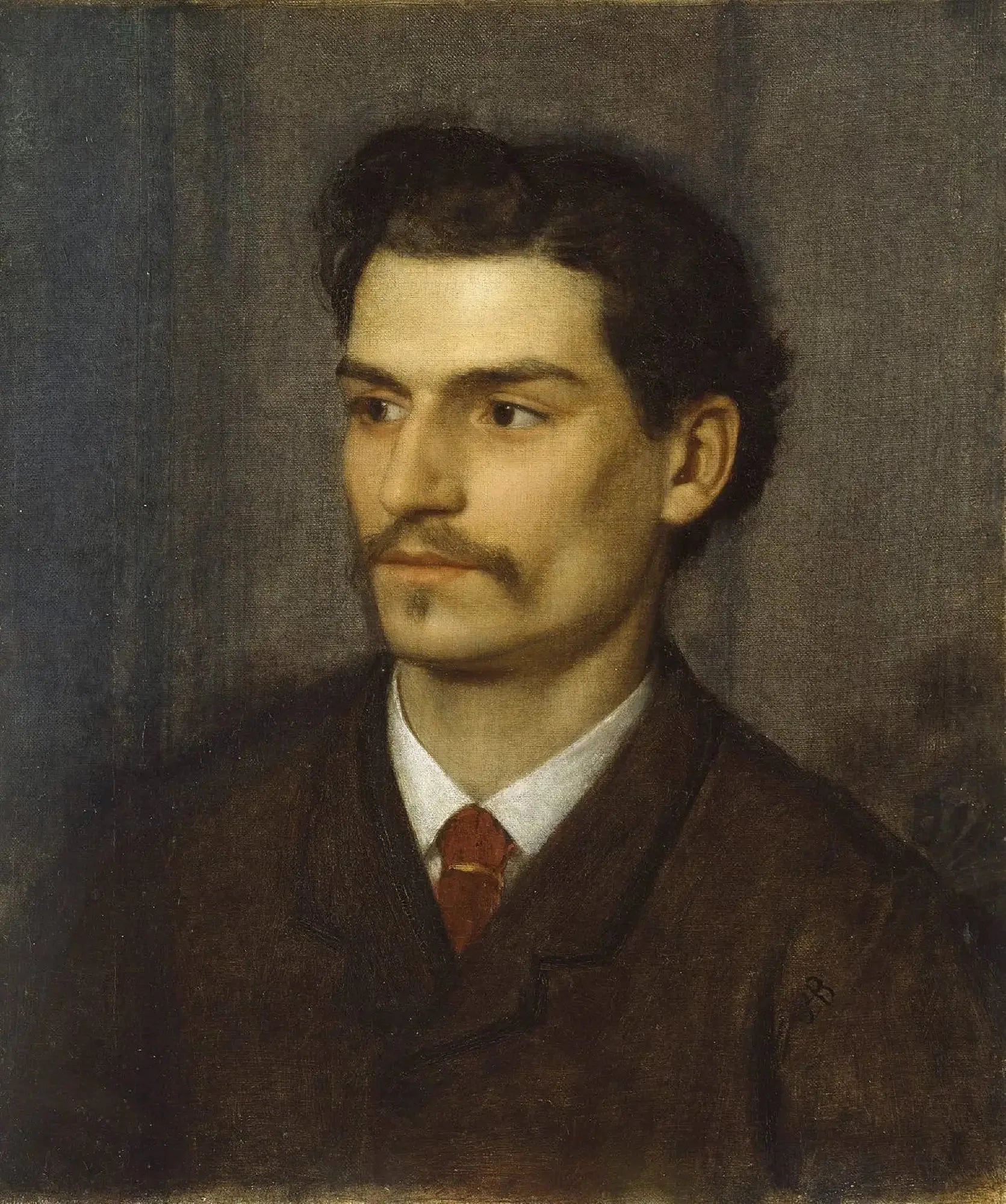 Portrait d'Augusto Fratelli - Arnold Böcklin image 1 reproduction artisanale de tableau