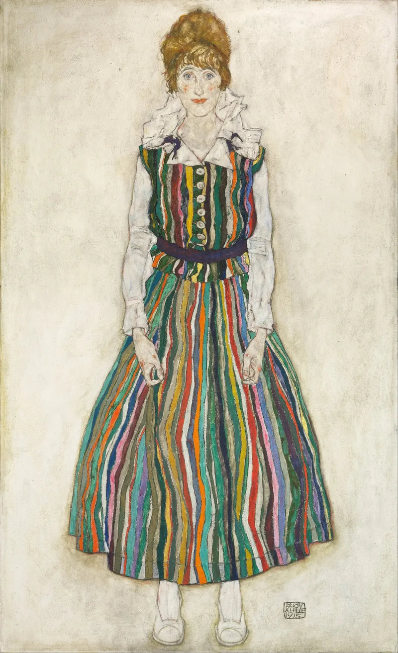 Portrait d'Edith (l'épouse de l'artiste) - Egon Schiele