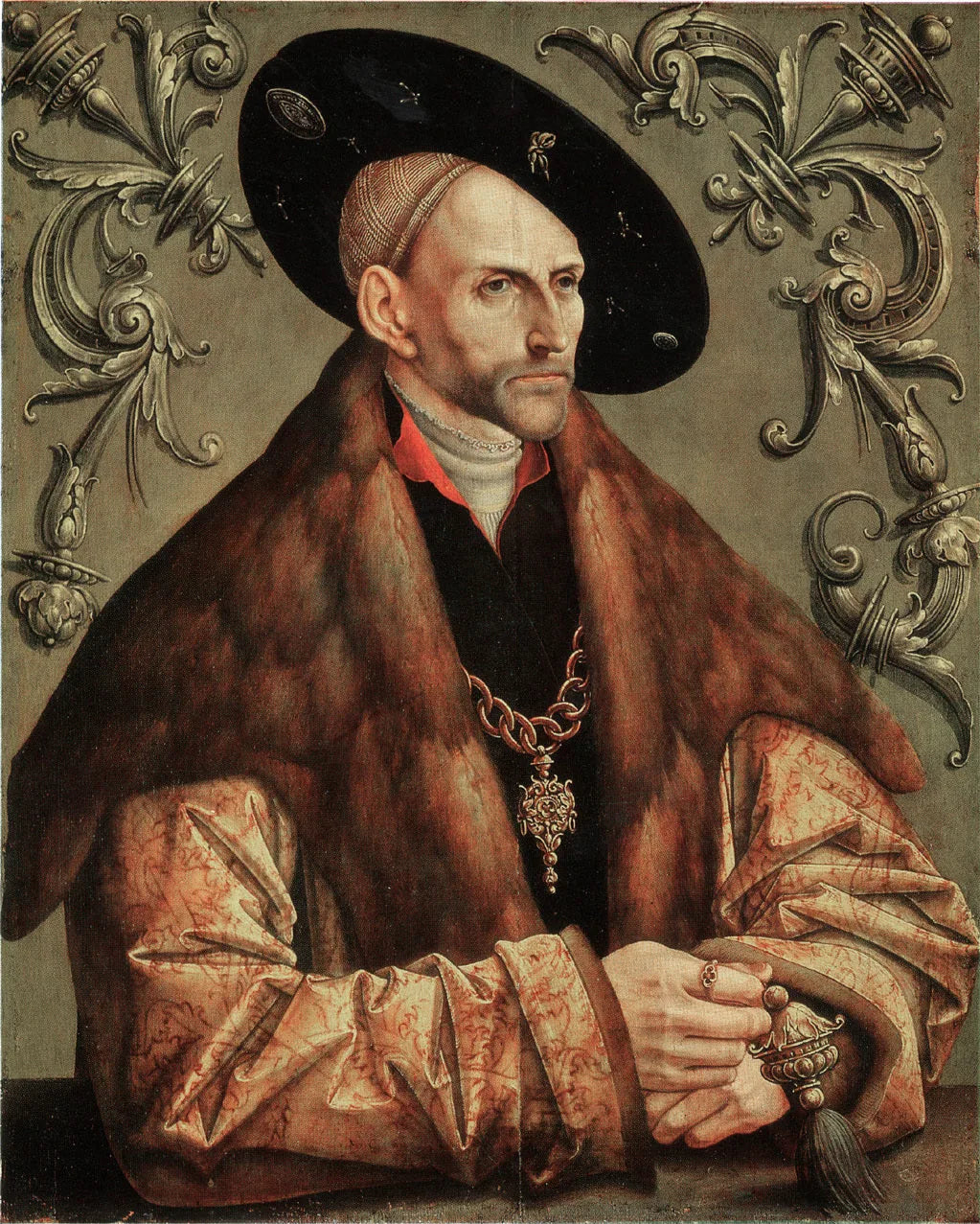 Portrait d'Edzard Ier, comte d'Oost-Friesland - Jacob Cornelisz van Oostsanen image 1 copie peinte à la main à l’huile