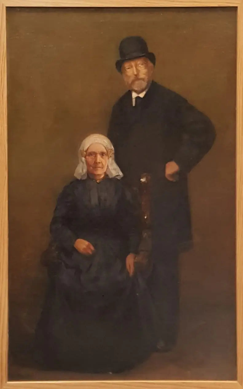 Portrait d'Egbert Kuipers (1828-1892) et de Jantje Wiegersma (1828-...) - Piet Mondrian image 1 reproduction de peinture à l’huile