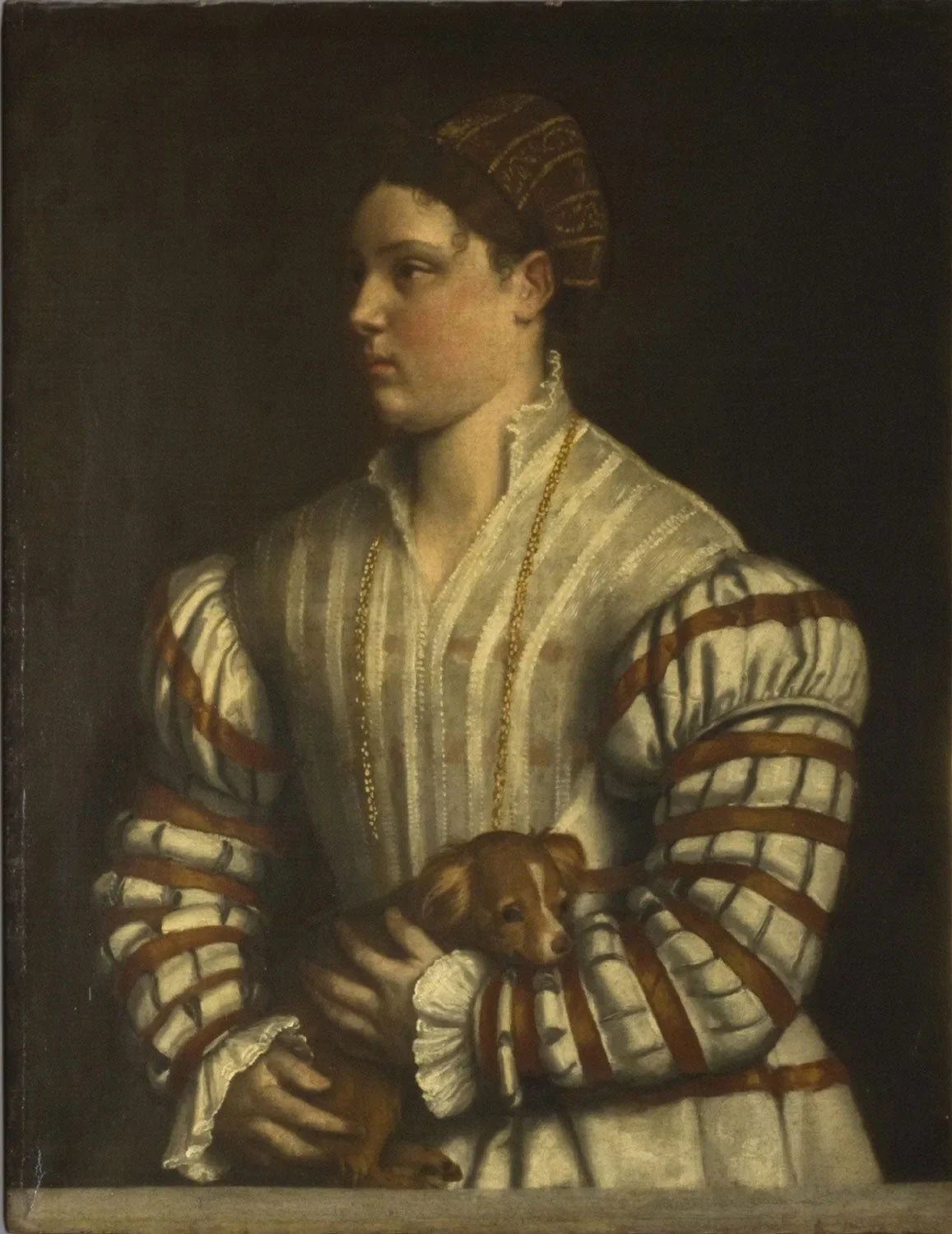 Portrait d'Eleonora Averoldi - Alessandro Bonvicino image 1 reproduction réalisée par Alpha Reproduction