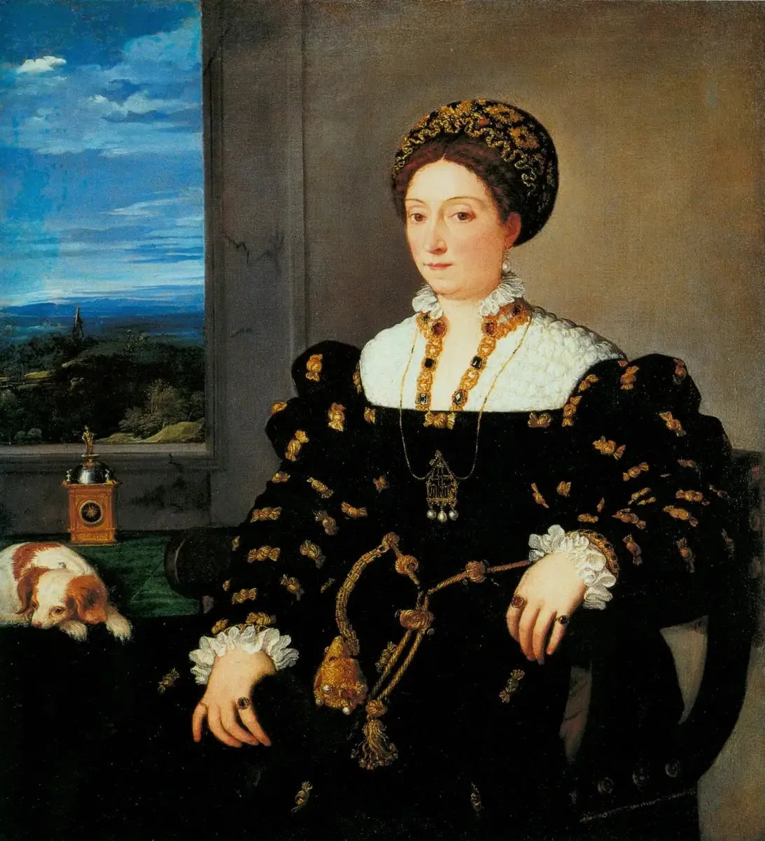 Portrait d'Eleonora Gonzaga della Rovere - Titian image 1 reproduction d’œuvre d’art à l’huile