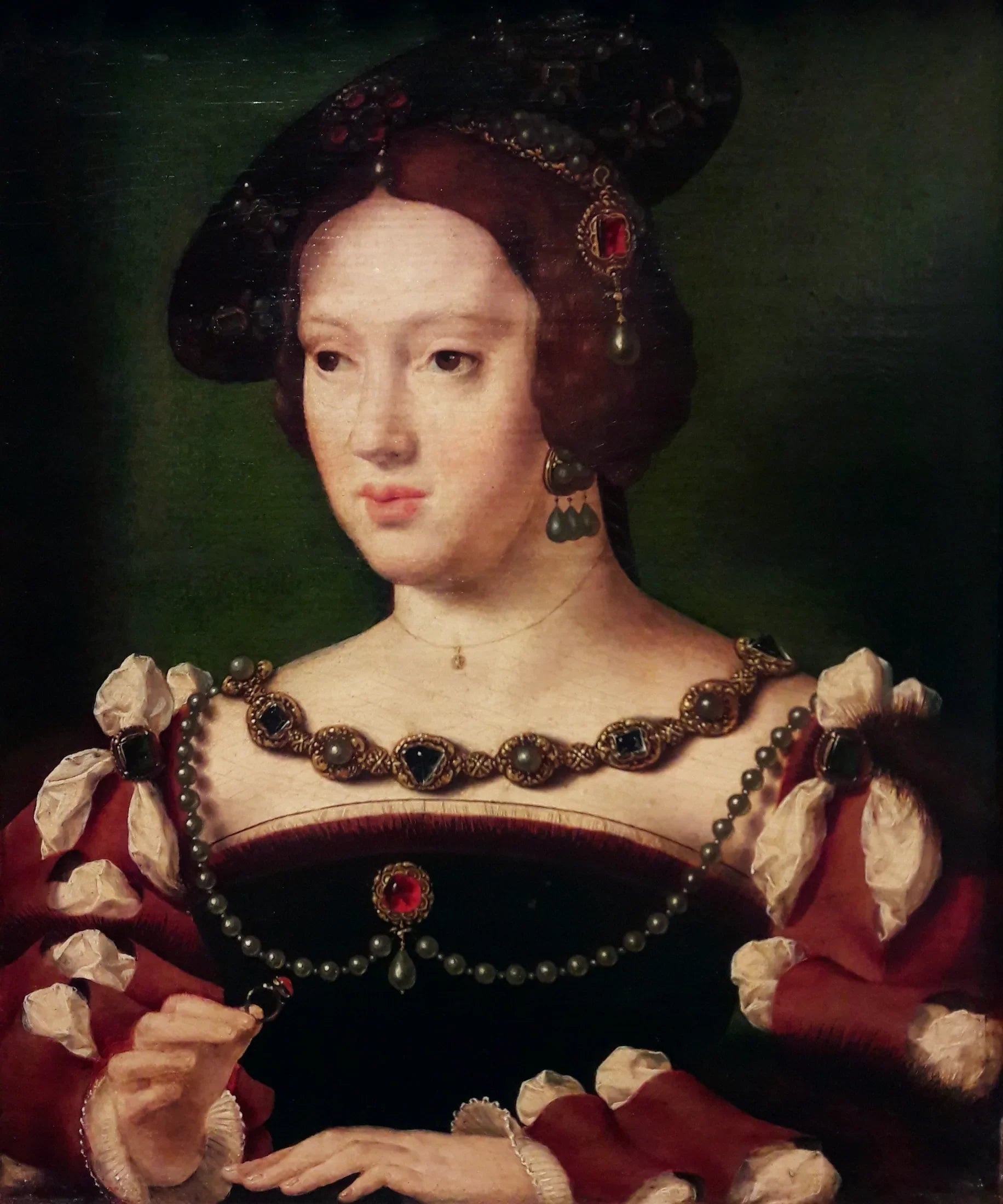 Portrait d'Éléonore d'Autriche (1498-1558) - Joos van Cleve image 1 reproduction de peinture à l’huile