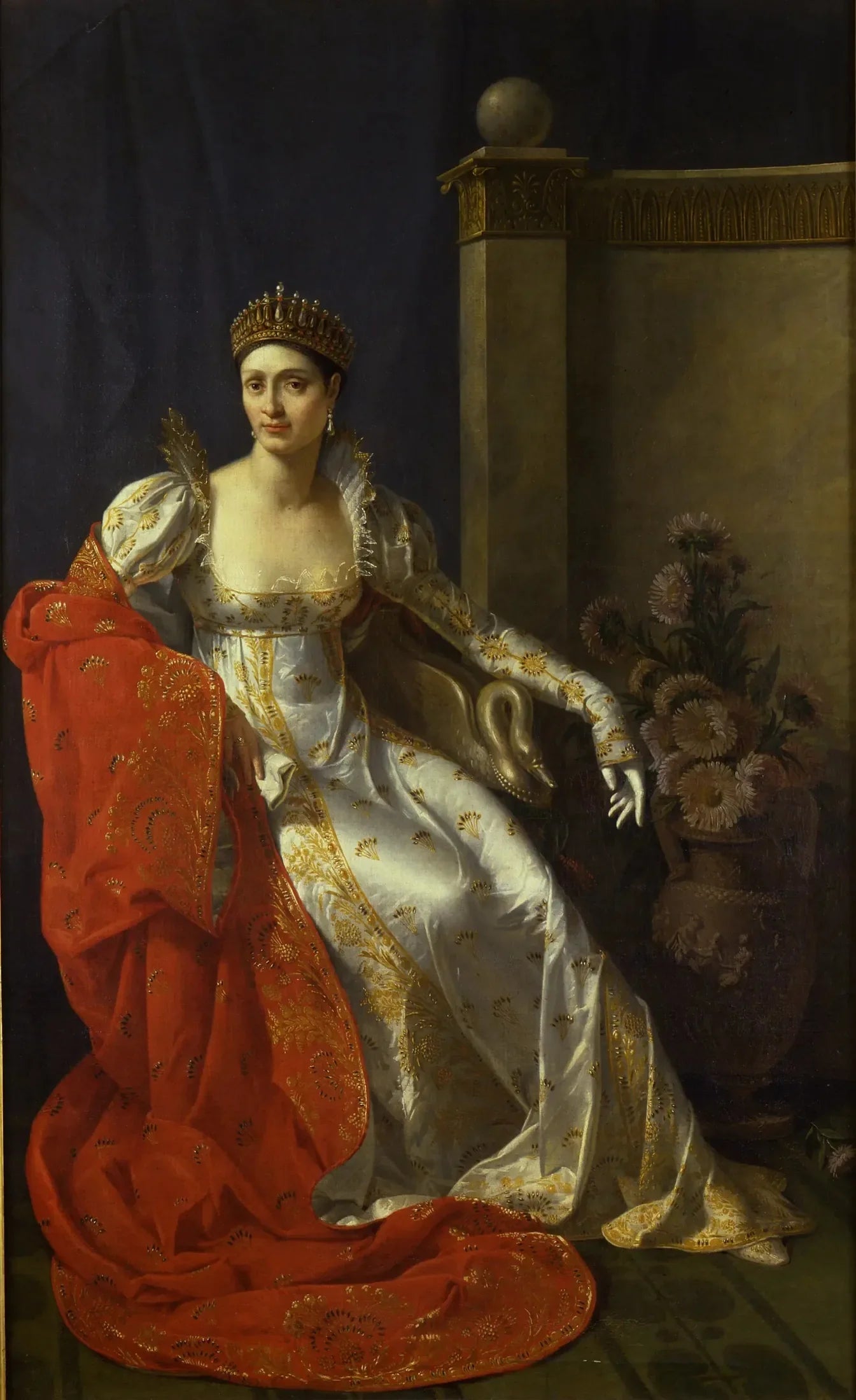 Portrait d'Élisa Bonaparte, grande-duchesse de Toscane - Marie-Guillemine Benoist image 1 copie de tableau peinte à la main