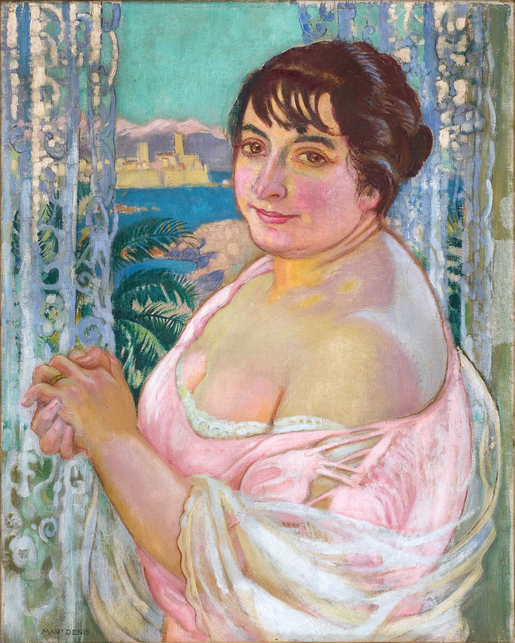 Portrait d'Élisabeth Denis - Maurice Denis image 1 copie peinte à la main à l’huile