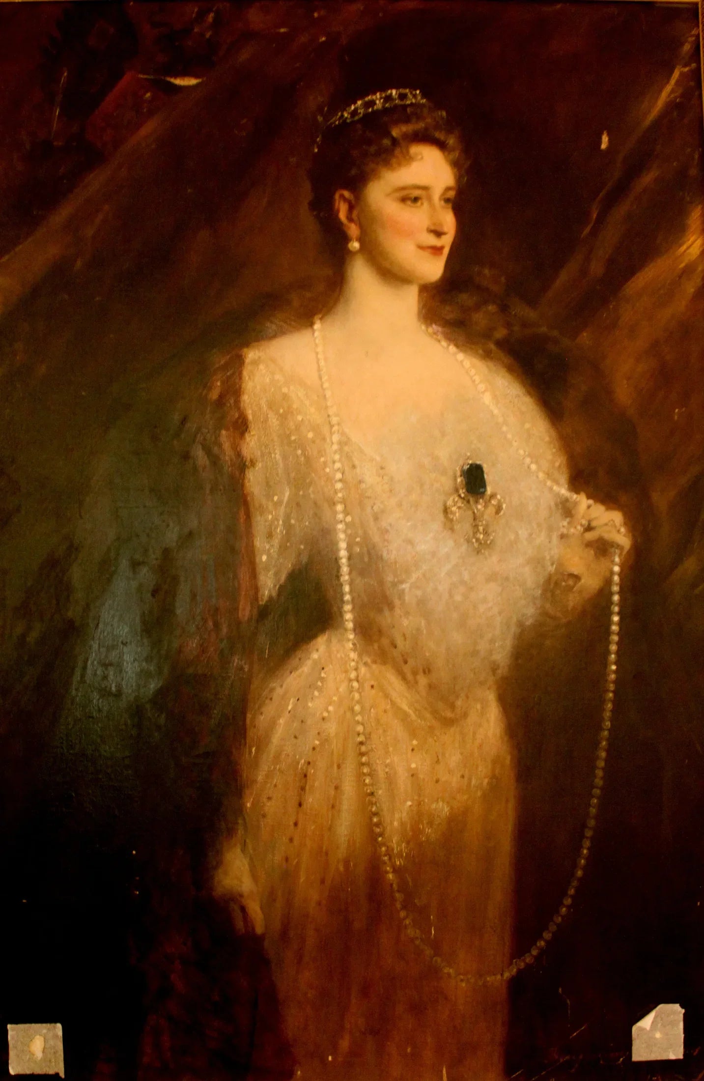 Portrait d'Élisabeth Feodorovna Romanova - Jean-Joseph Benjamin-Constant image 1 reproduction de peinture à l’huile