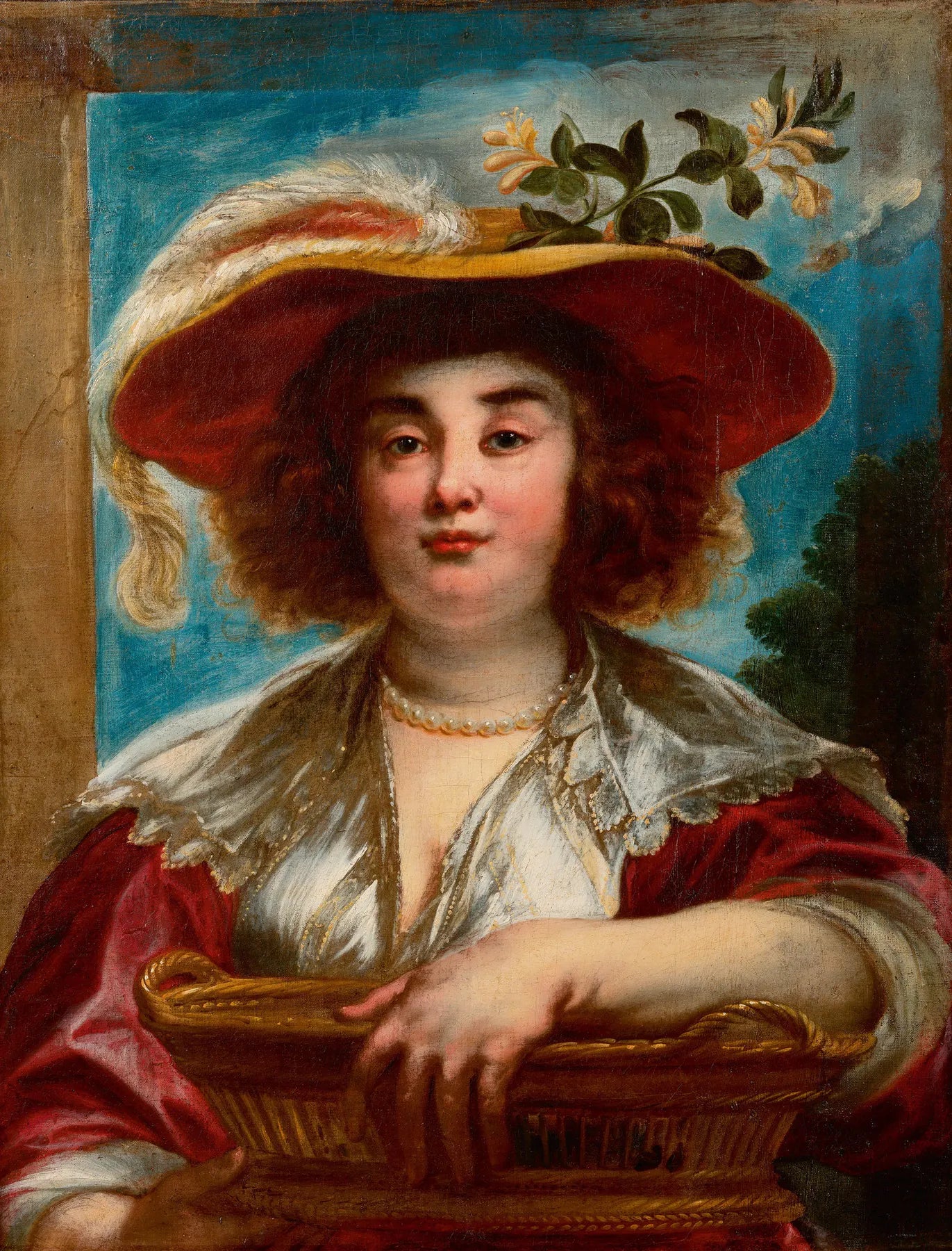 Portrait d'Élisabeth Jordaens, la fille aînée de l'artiste - Jacob Jordaens image 1 tableau peint à l’huile sur toile