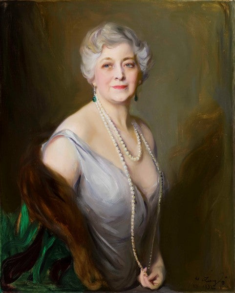 Portrait d'Élisabeth Severance Prentiss - Philip de László image 1 reproduction d’œuvre d’art à l’huile