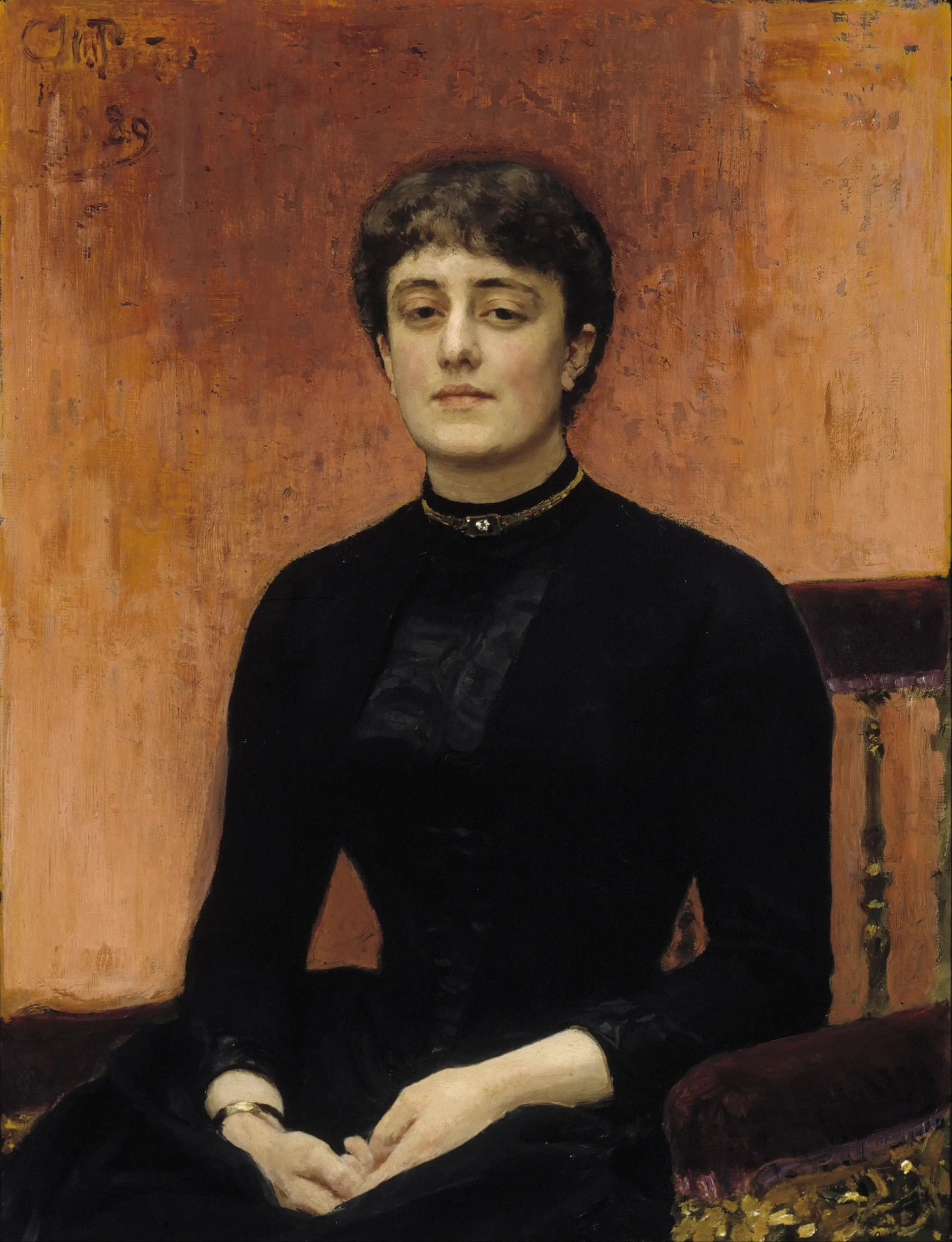 Portrait d'Elizabeta Zvantseva - Ilya Repin image 1 copie de tableau peinte à la main
