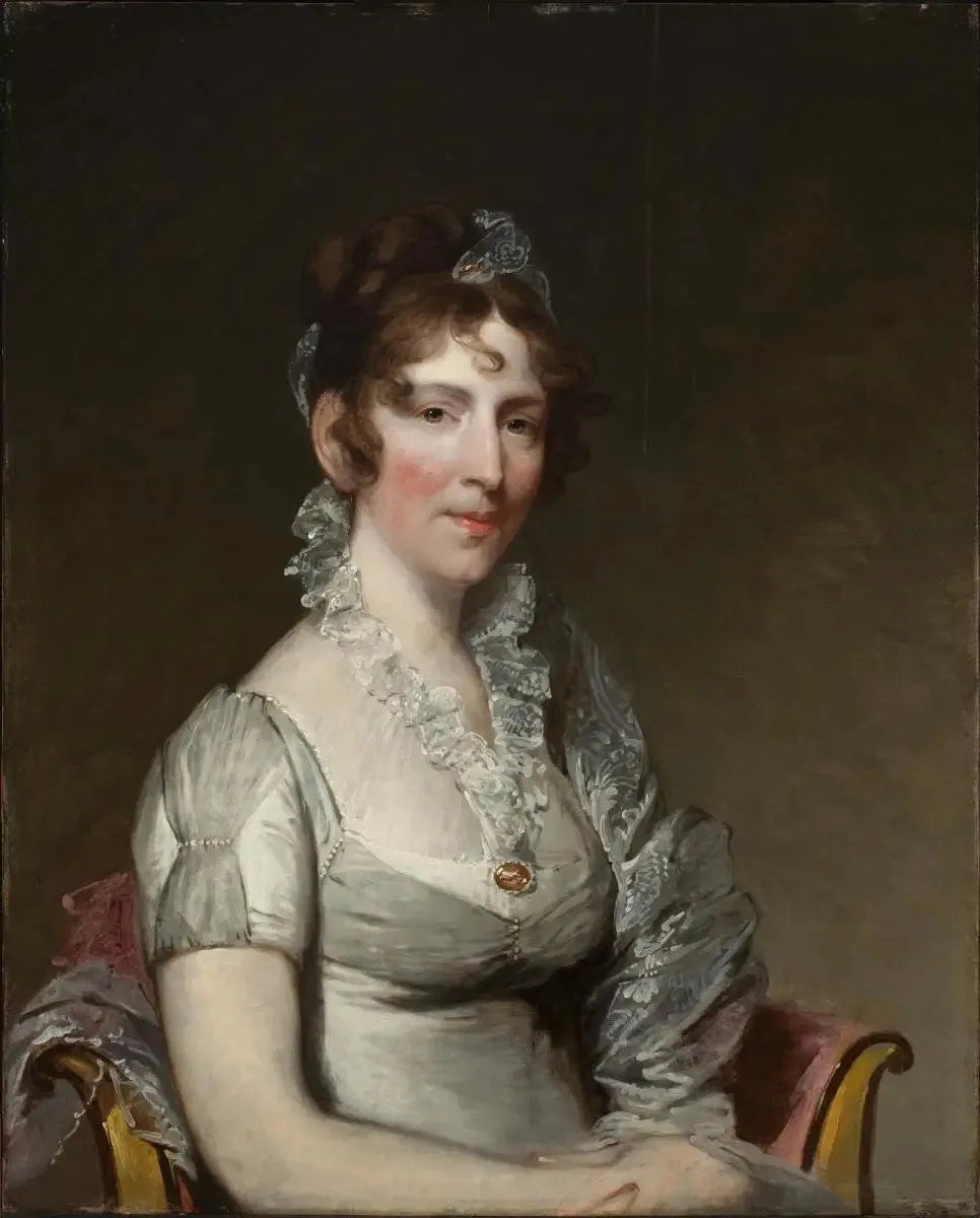 Portrait d'Elizabeth Tuckerman Salisbury (Mme Stephen Salisbury I) - Gilbert Stuart image 1 tableau peint à l’huile sur toile