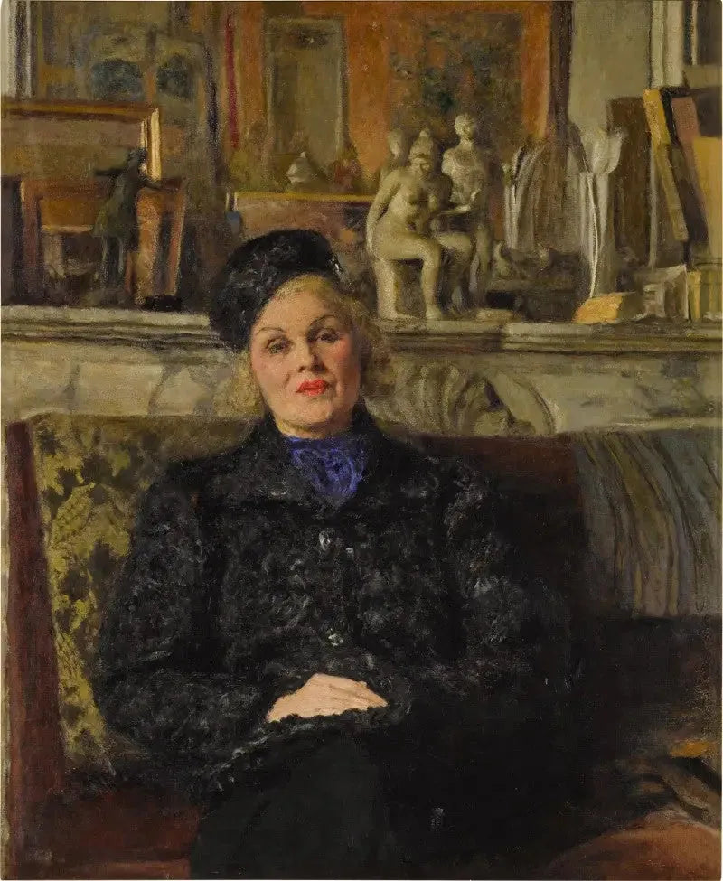 Portrait d'Elvira Popesco - Édouard Vuillard image 1 reproduction artisanale de tableau