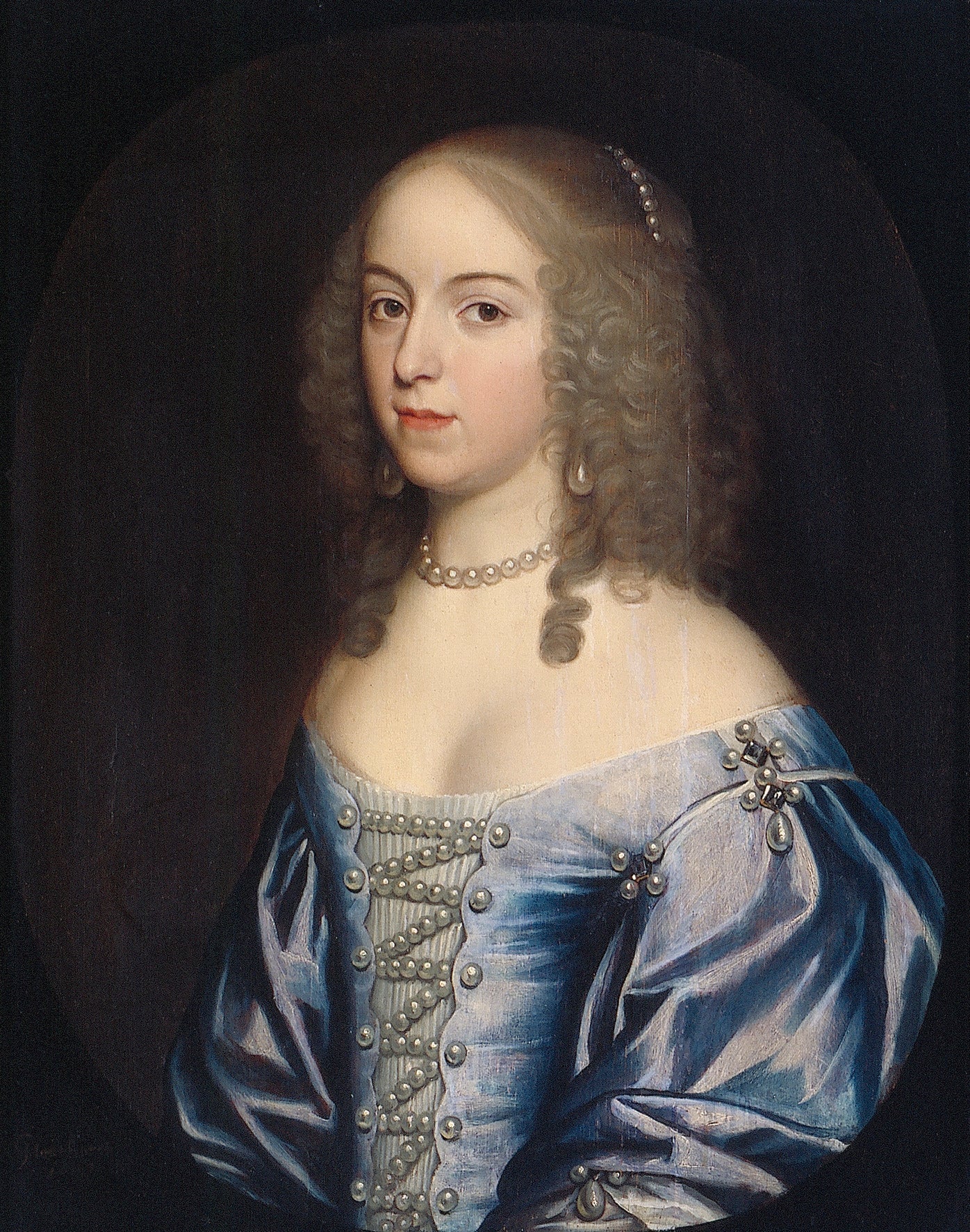 Portrait d'Emilia van Nassau-Beverweerd (vers 1635-1718) - Gerrit van Honthorst image 1 copie de tableau peinte à la main