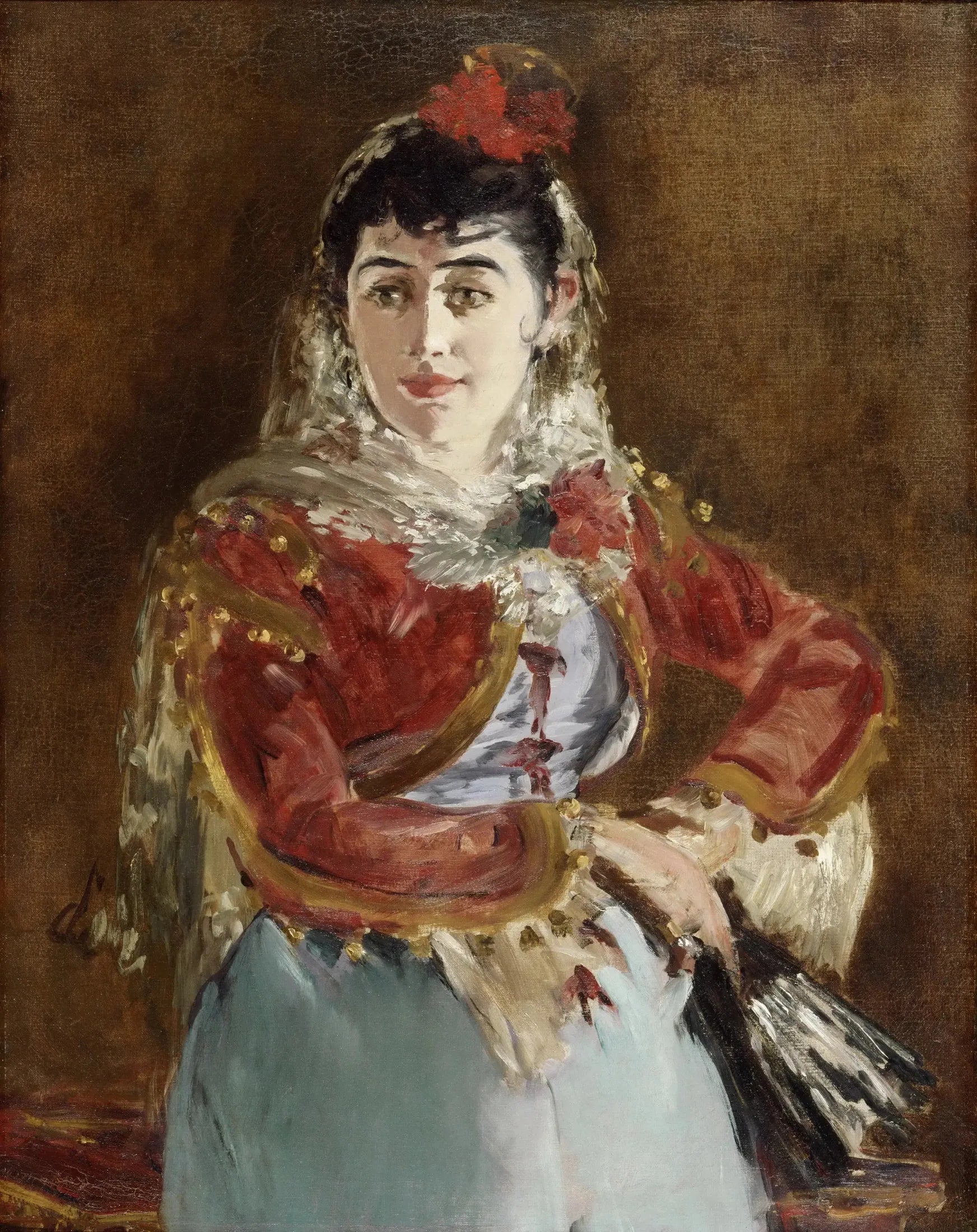 Portrait d'Émilie Ambre dans le rôle de Carmen - Édouard Manet image 1 tableau peint à l’huile sur toile