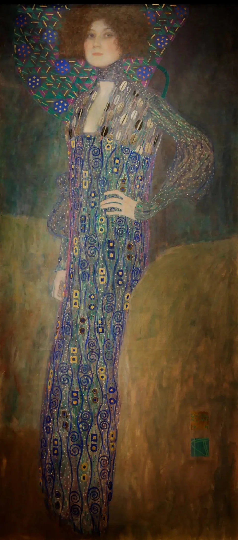 Portrait d'Emilie Flöge - Gustav Klimt image 1 copie peinte à la main à l’huile
