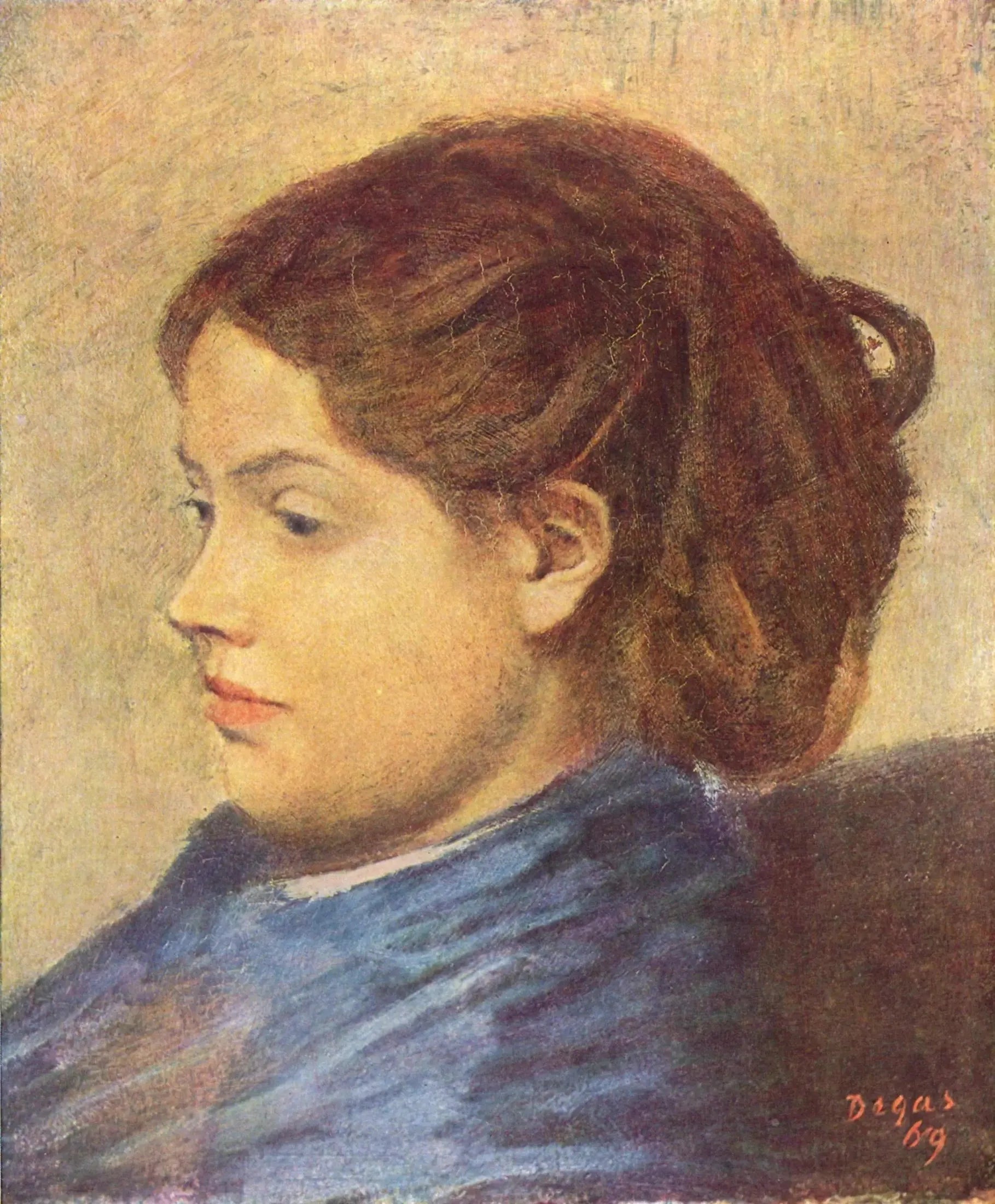 Portrait d'Emma Dobigny - Edgar Degas image 1 reproduction de peinture à l’huile