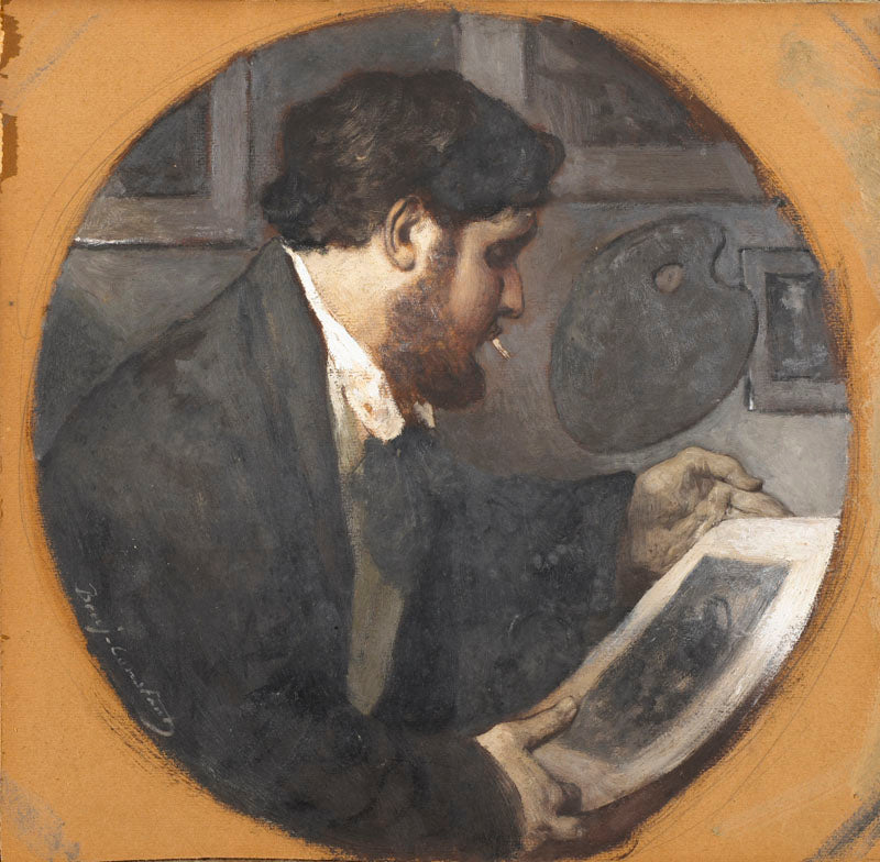 Portrait d'Emmanuel, fils de l'artiste - Jean-Joseph Benjamin-Constant image 1 copie de tableau peinte à la main