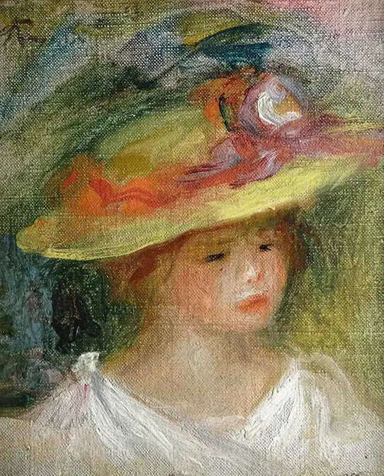 Portrait d'enfant avec chapeau - Pierre-Auguste Renoir image 1 reproduction réalisée par Alpha Reproduction