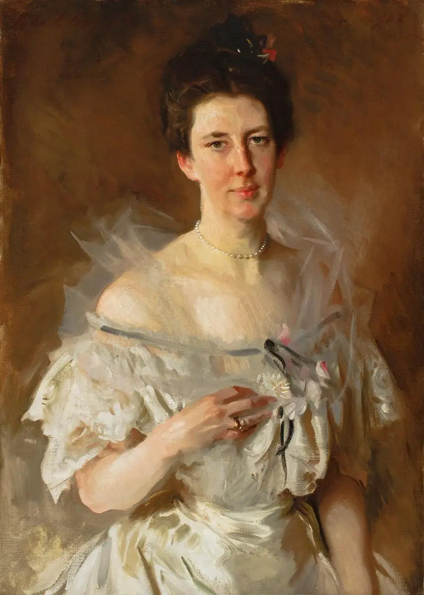 Portrait d'Esther Fiske Hammond, Mme Gardiner Greene Hammond - John Singer Sargent image 1 copie de tableau peinte à la main