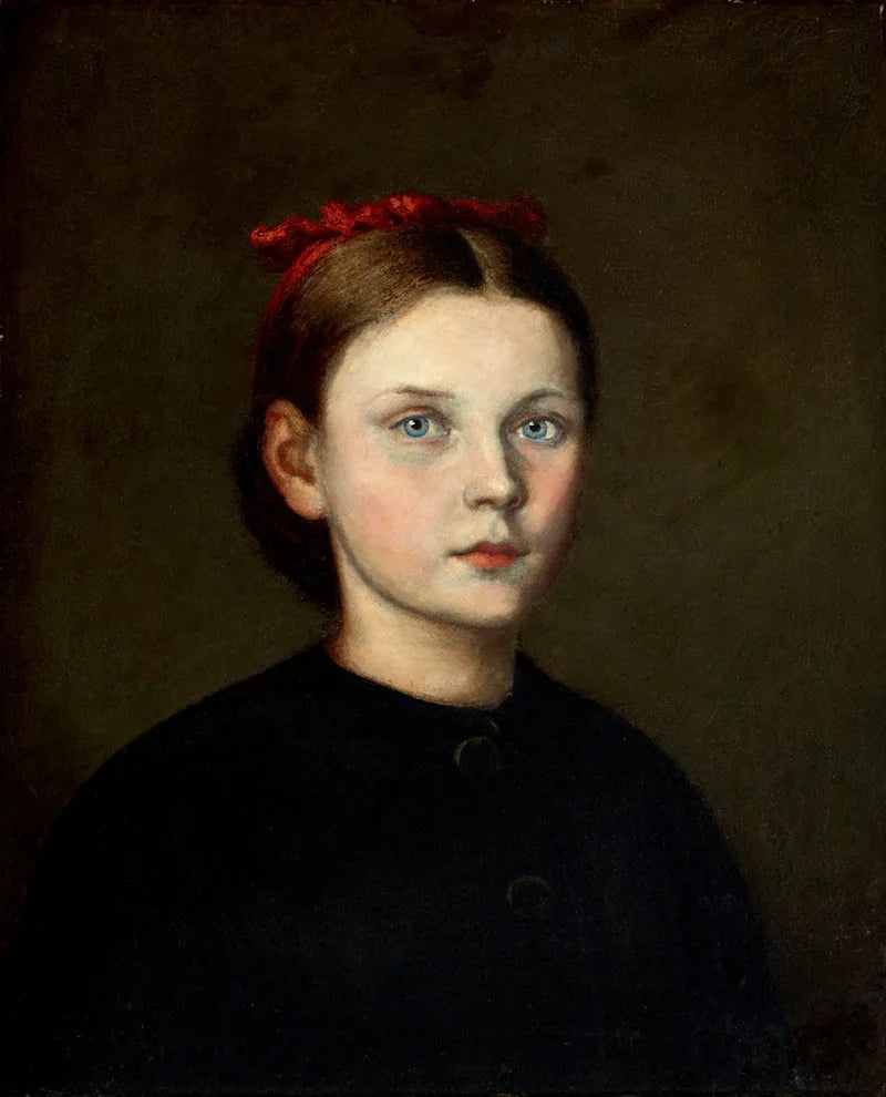 Portrait d'Etelka Benczúr (Portrait d'une jeune fille) - Gyula Benczúr image 1 reproduction de peinture à l’huile