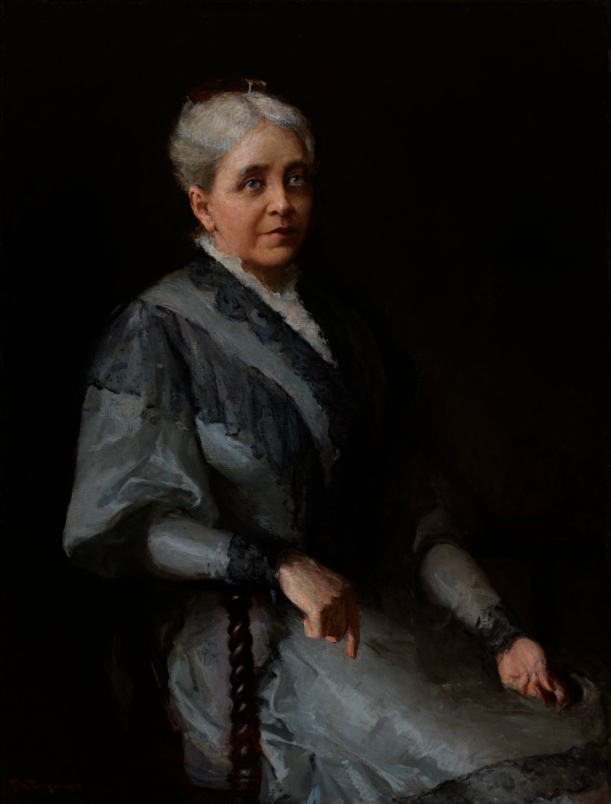 Portrait d'Helen Adelia Rowe Metcalf - Frank Weston Benson image 1 reproduction de peinture à l’huile