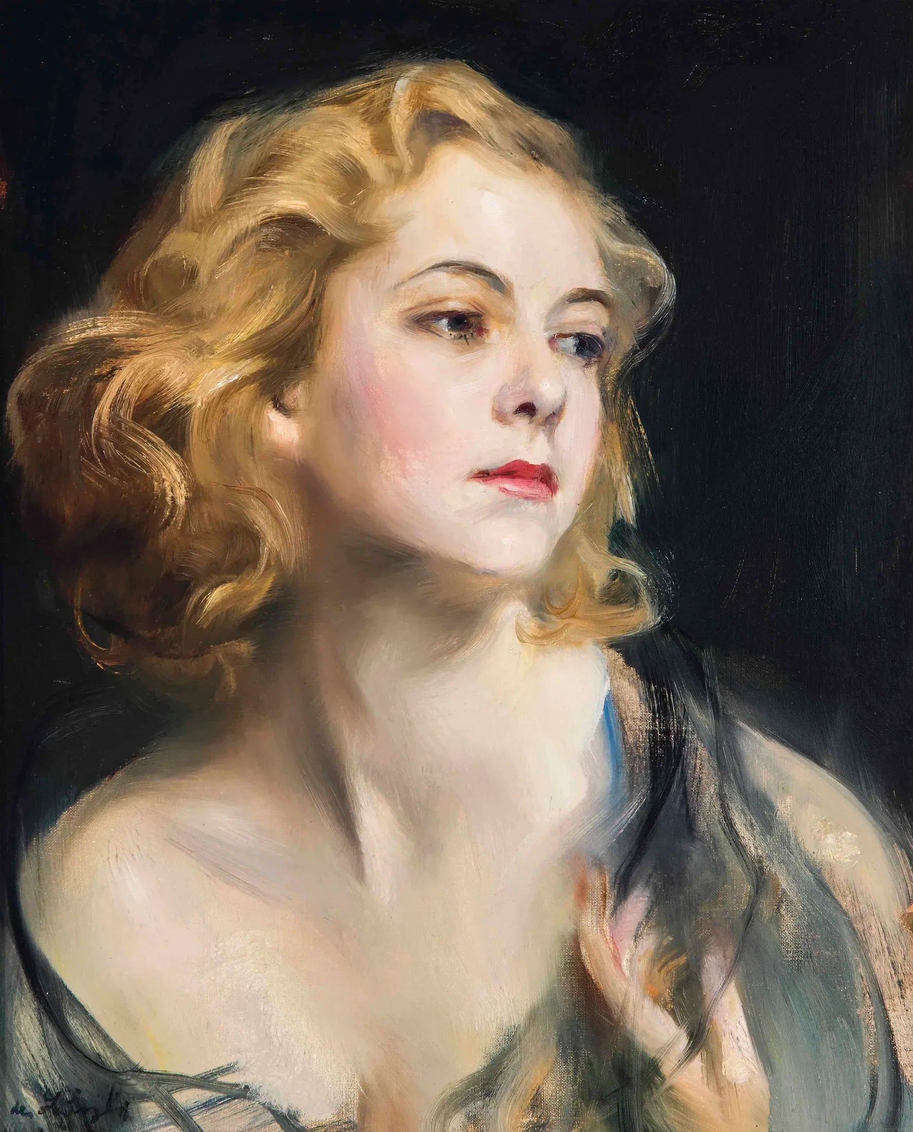 Portrait d'Helen Beatrice Myfanwy Hughes - Philip de László image 1 tableau peint à l’huile sur toile