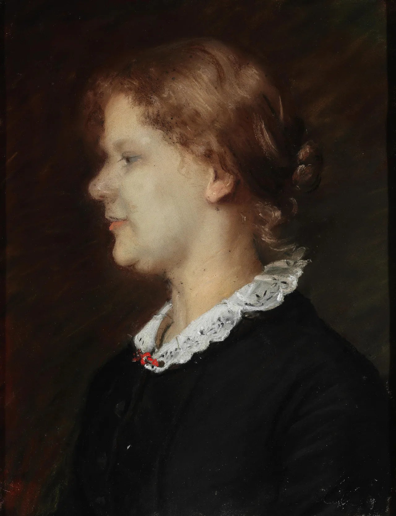 Portrait d'Helene Christensen - Anna Ancher image 1 tableau peint à l’huile sur toile