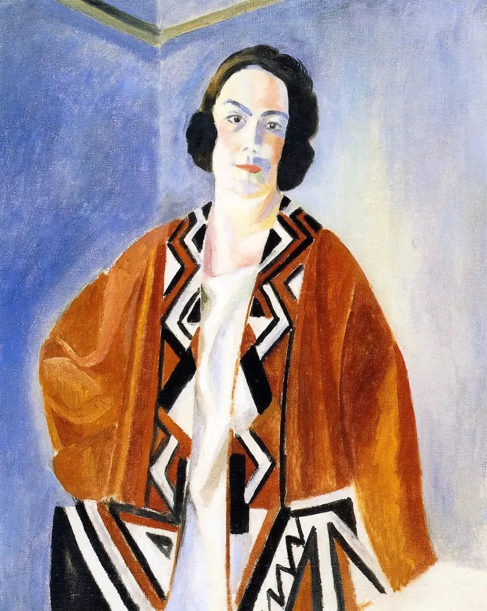 Portrait d'Hélène Marre - Robert Delaunay image 1 copie peinte à la main à l’huile