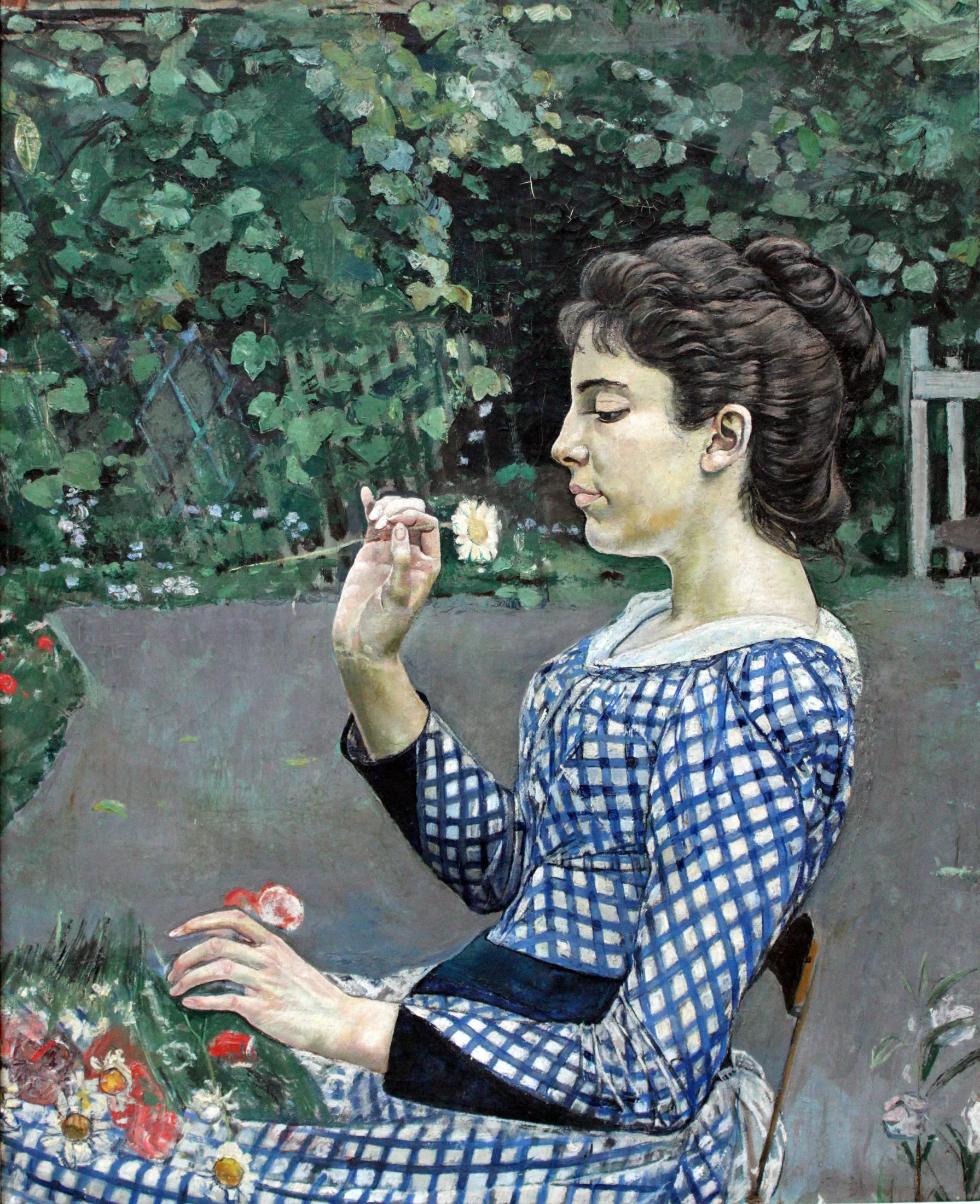 Portrait d'Hélène Weiglé - Ferdinand Hodler image 1 reproduction de peinture à l’huile