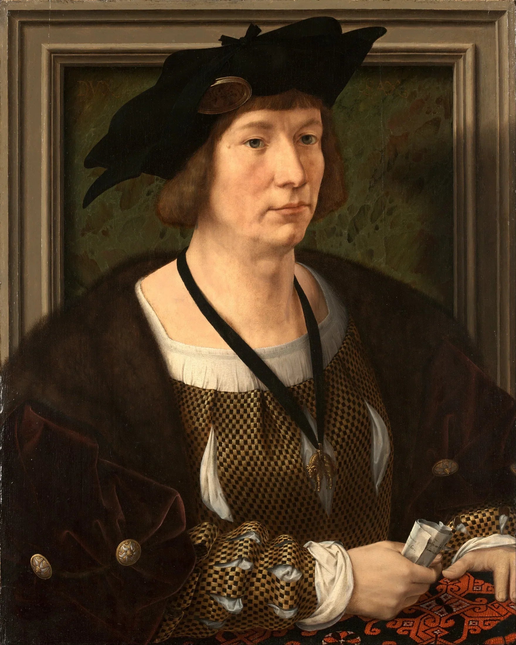 Portrait d'Hendrik III, comte de Nassau-Breda - Jan Gossaert image 1 copie peinte à la main à l’huile