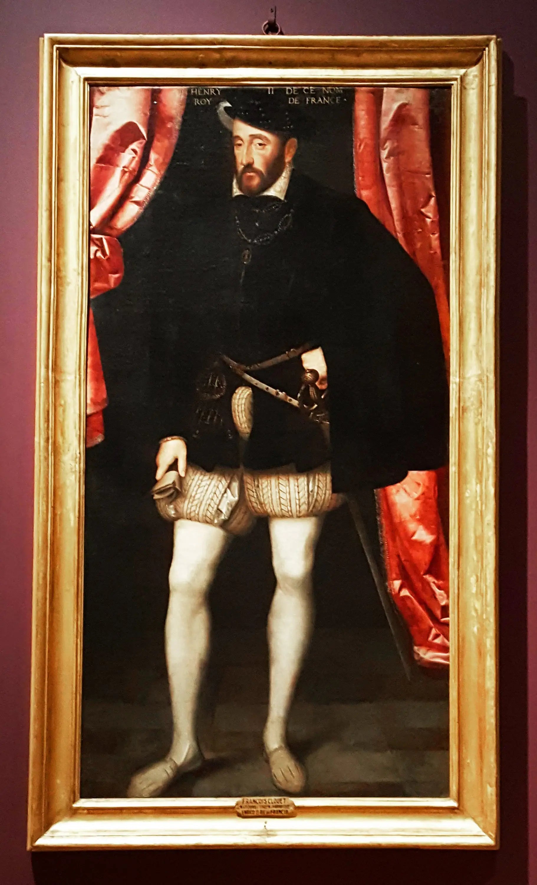 Portrait d'Henri II - François Clouet image 1 copie de tableau peinte à la main