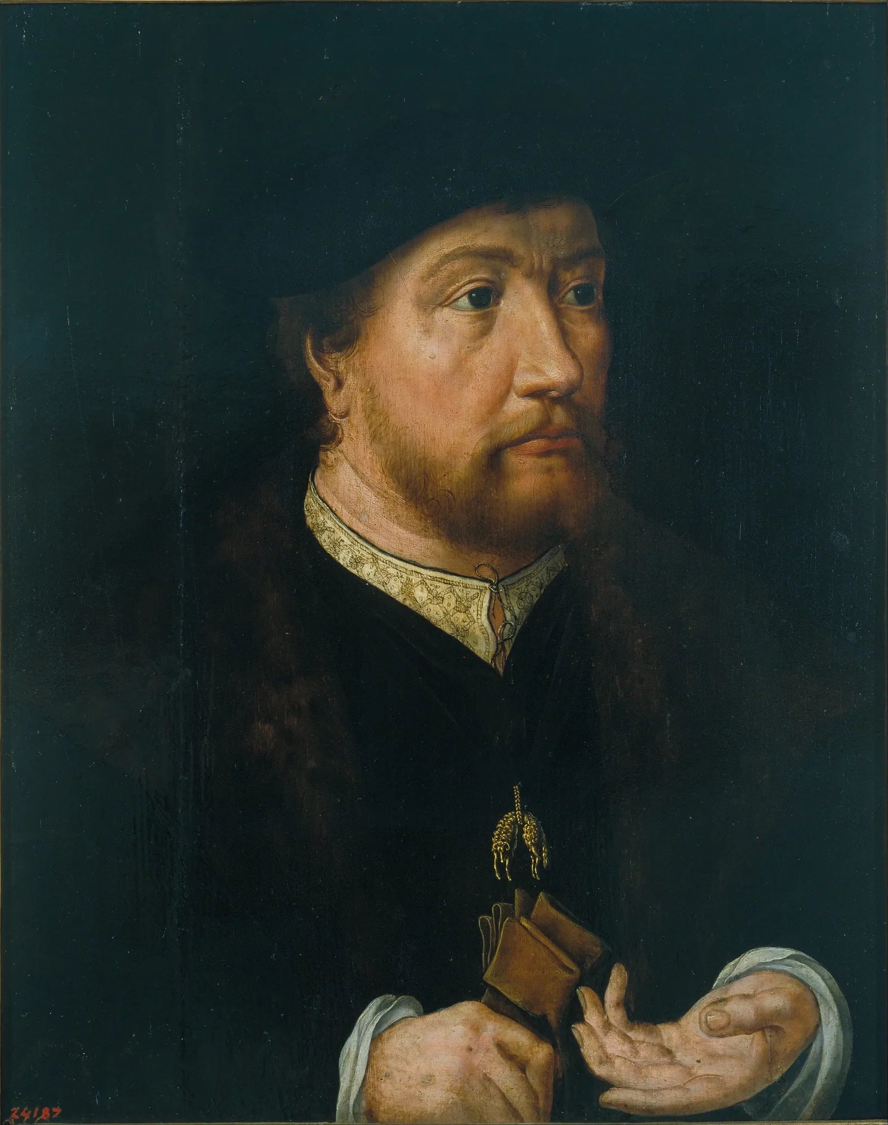 Portrait d'Henri III, comte de Nassau - Jan Gossaert image 1 copie peinte à la main à l’huile