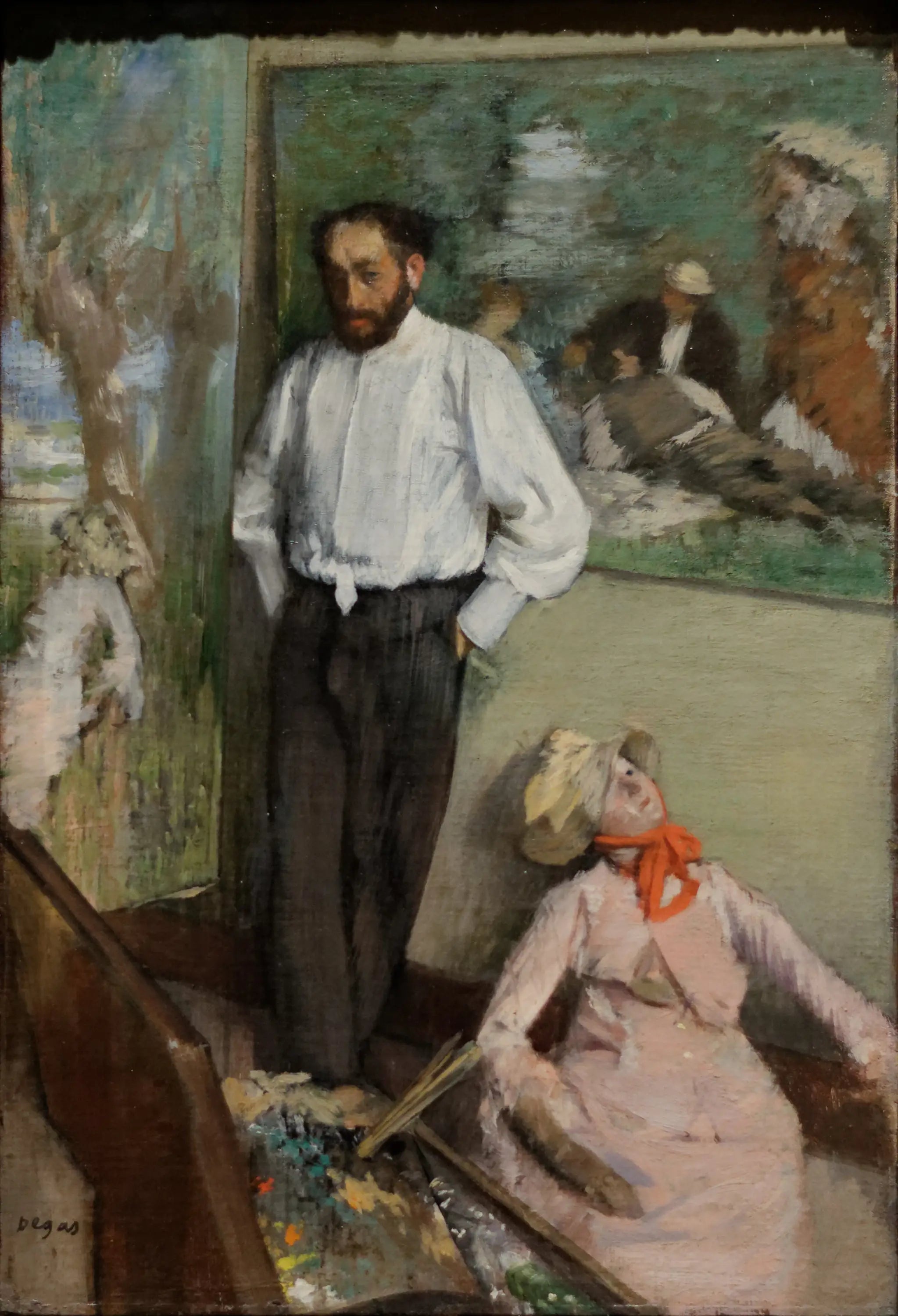 Portrait d'Henri Michel-Lévy - Edgar Degas image 1 reproduction de peinture à l’huile