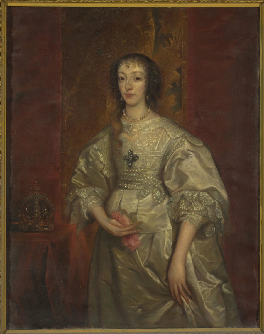 Portrait d'Henriette Marie (1609-1699), reine d'Angleterre - Antoine van Dyck