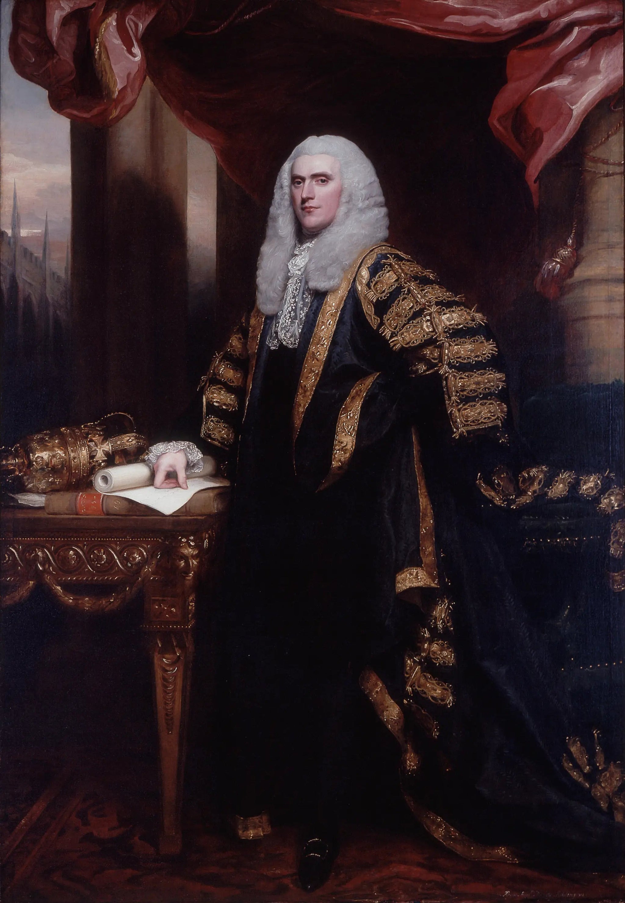Portrait d'Henry Addington, 1er vicomte Sidmouth - John Singleton Copley image 1 copie peinte à la main à l’huile
