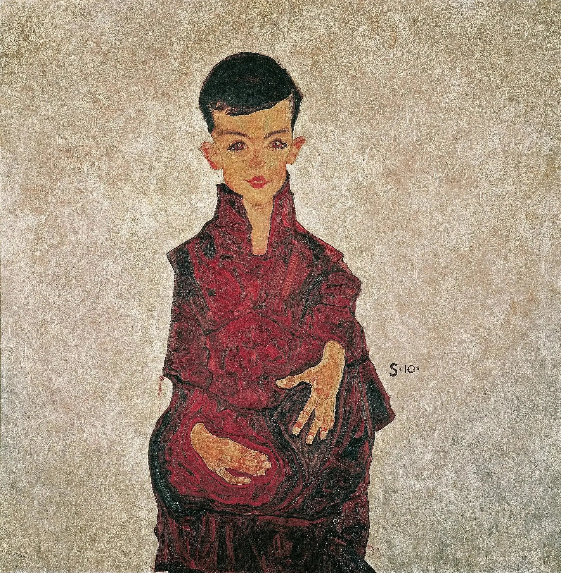 Portrait d'Herbert Reiner - Egon Schiele image 1 tableau peint à l’huile sur toile