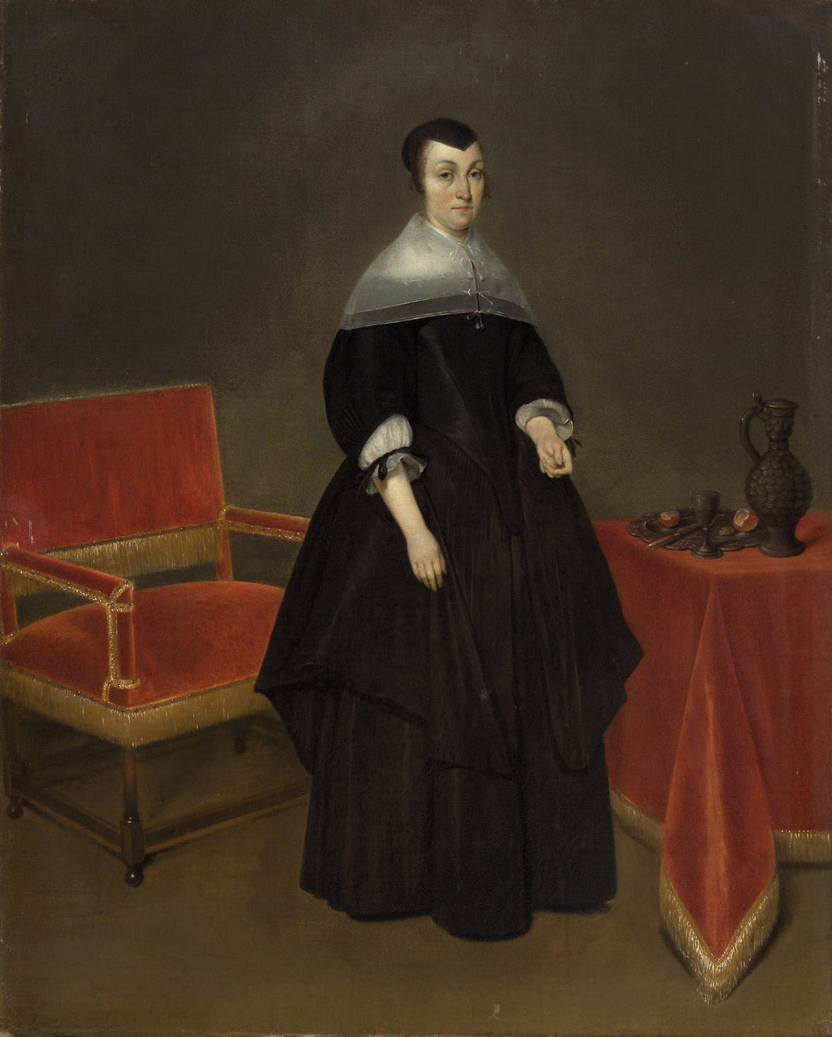 Portrait d'Hermana von der Cruysse (1615-1705) - Gerard ter Borch image 1 reproduction de peinture à l’huile