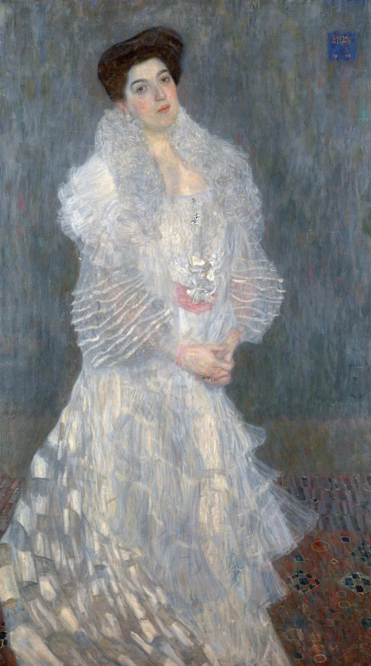 Portrait d'Hermine Gallia - Gustav Klimt image 1 reproduction de peinture à l’huile