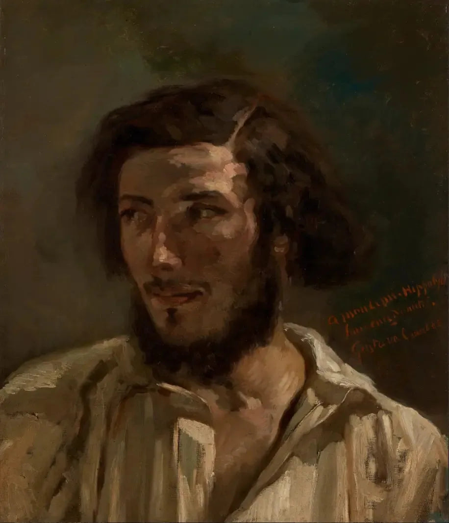 Portrait d'Hippolyte (Pradelles ?) - Gustave Courbet image 1 copie de tableau peinte à la main