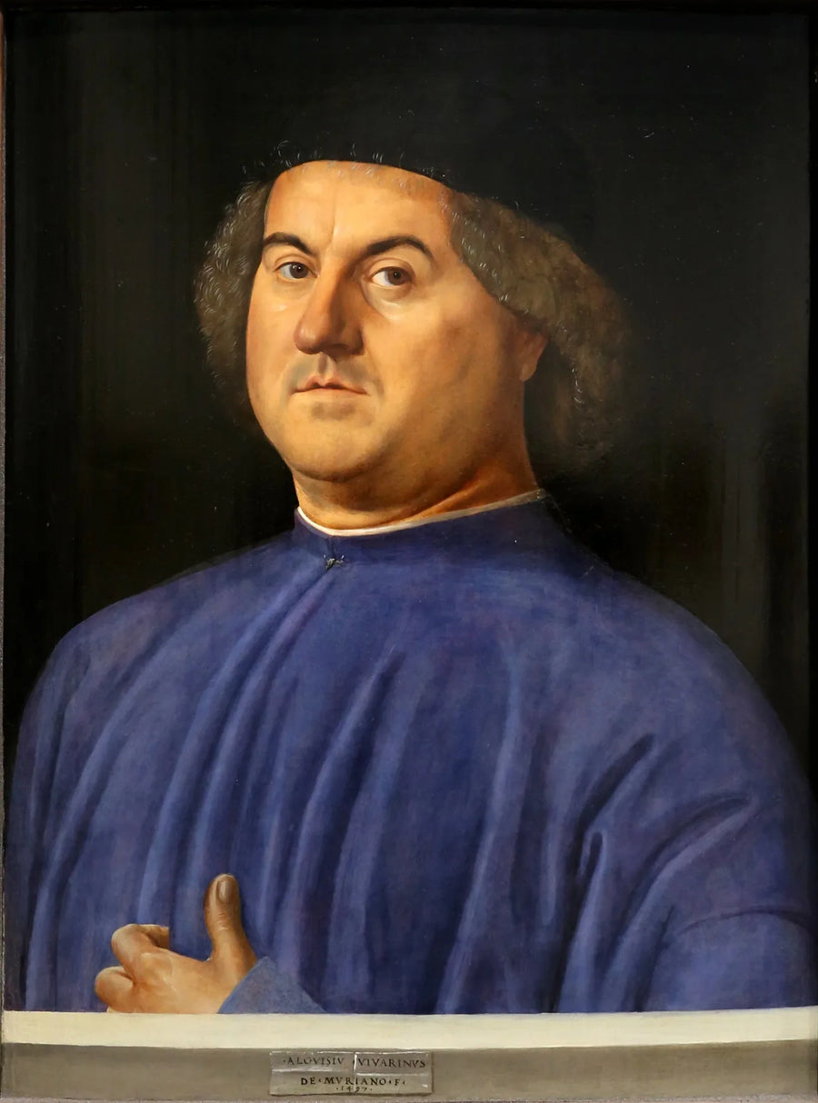 Portrait d'homme - Alvise Vivarini image 1 copie de tableau peinte à la main