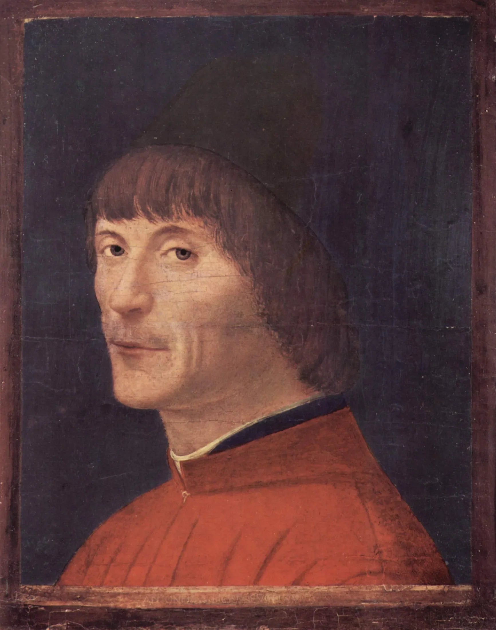 Portrait d'homme - Antonello de Messine image 1 copie peinte à la main à l’huile
