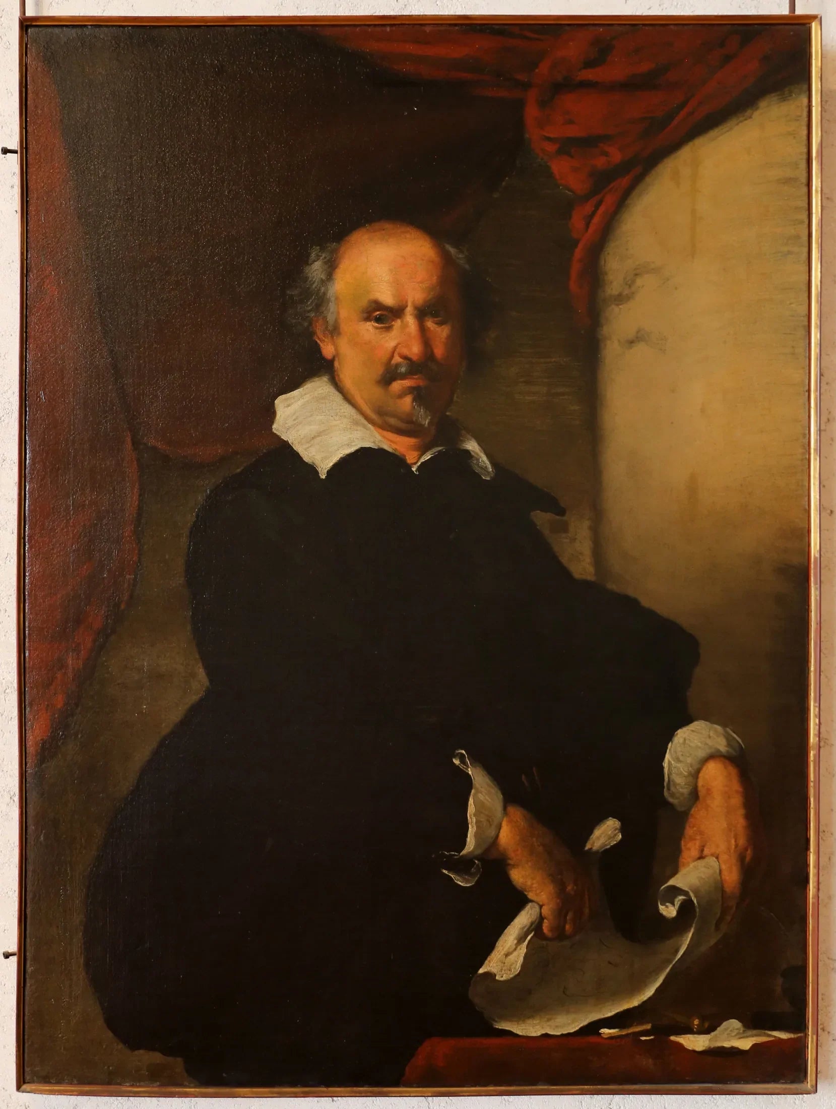 Portrait d'homme - Bernardo Strozzi image 1 copie de tableau peinte à la main