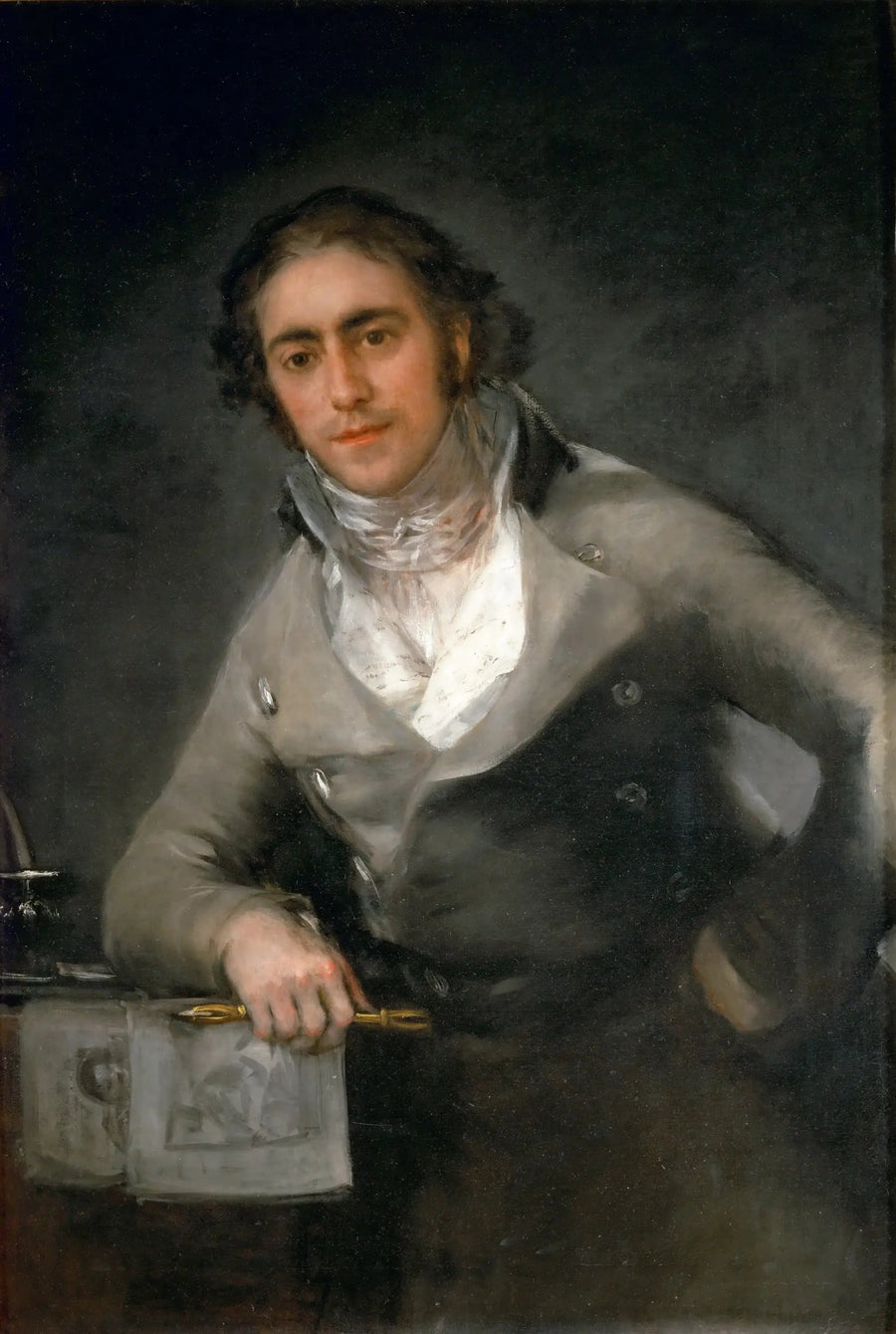 Portrait d'homme, dit aussi Portrait de Don Evaristo Pérez de Castro - Francisco de Goya