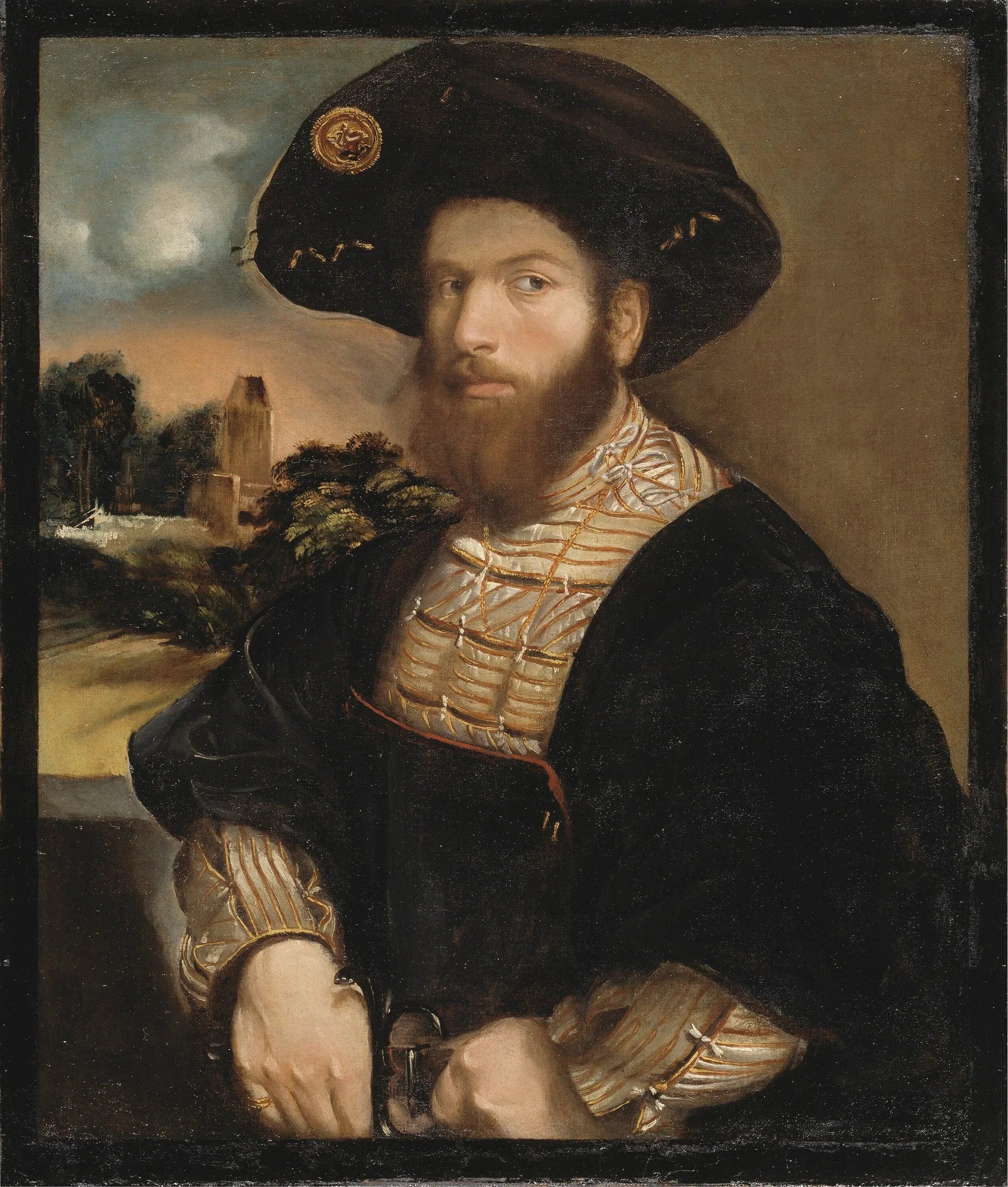 Portrait d’homme - Dosso Dossi image 1 tableau peint à l’huile sur toile