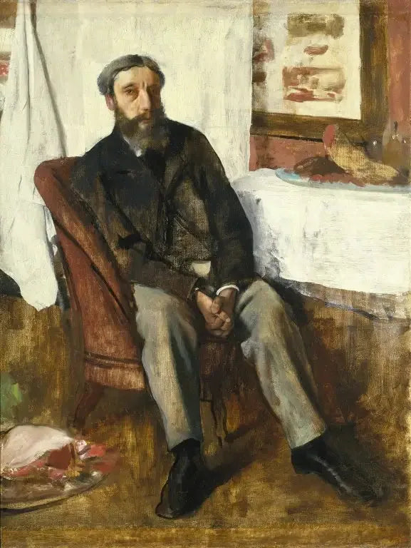Portrait d'homme - Edgar Degas image 1 copie peinte à la main à l’huile